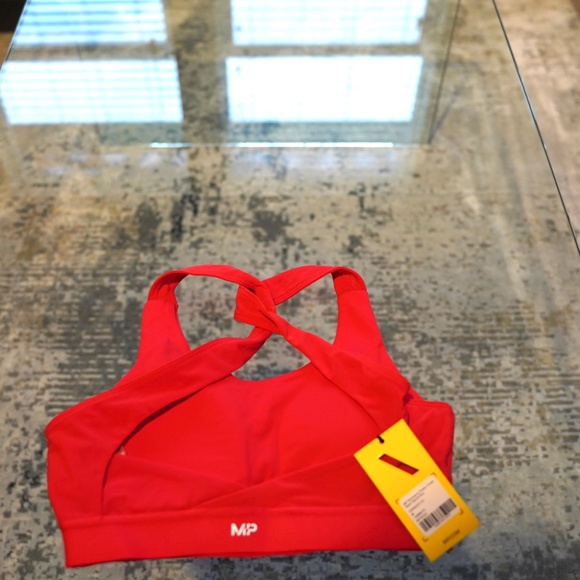 Women's Power Cross Back Sports Bra - Danger - Picture 4 of 5